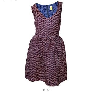 QMack sleeveless dress, v neck flare a-line